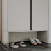 Шкаф 2-х створчатый ШК-002 с тумбой для обуви и антресолью "Айри"