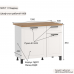 Шкаф-стол рабочий 1000 низ "Кухня МРКГ 11/Мадрид"